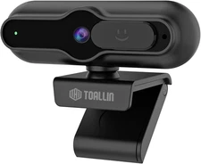 4K Webcam for PC, 1/2.5" Sensor & 12MP, 1080P & 60FPS, PDAF Auto-Focus, Built-In