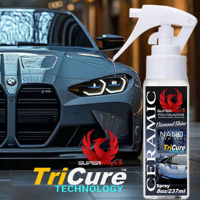 CERAMIC CAR COATING SPRAY ADVANCED ''TRICURE TECHNOLOGY'' PROTECTION  - 8 OZ 'KIT'