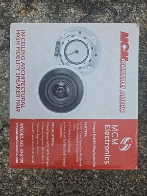MCM Electronics 50-8790 3.5'' Compact Eyeball Ceiling Speaker Pair