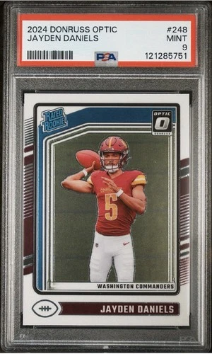 2024 Panini Donruss Optic - Rated Rookie Jayden Daniels (RC) PSA 9