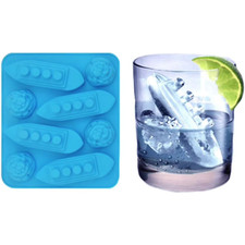 Titanic & Ice-Burg Ship Sailing Ice Cube Bar Novelty Funny Silicon Mould