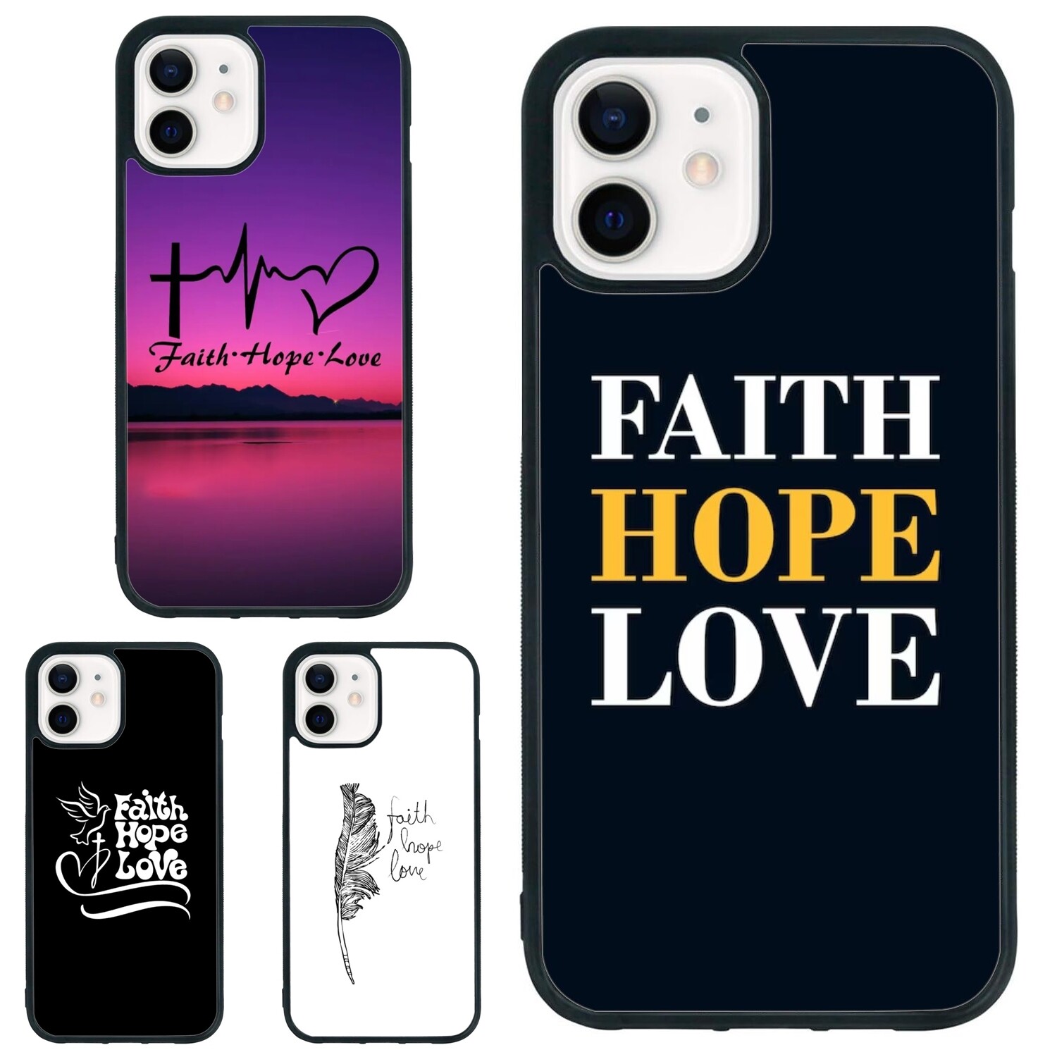 For iPhone XS XR 6 7 8 Plus SE 2nd 3rd Hope Love christian Faith