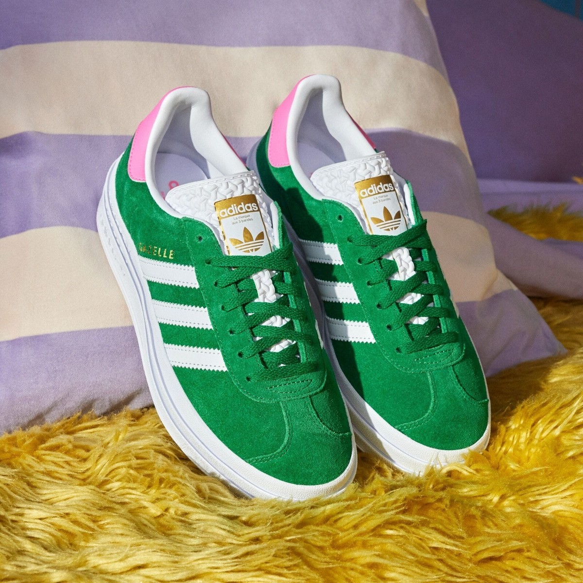 ★早期完売★ADIDAS★GAZELLE BOLD★GREEN★関税込★ adidas Originals GAZELLE BOLD IG3136 Green WMNS US5-11