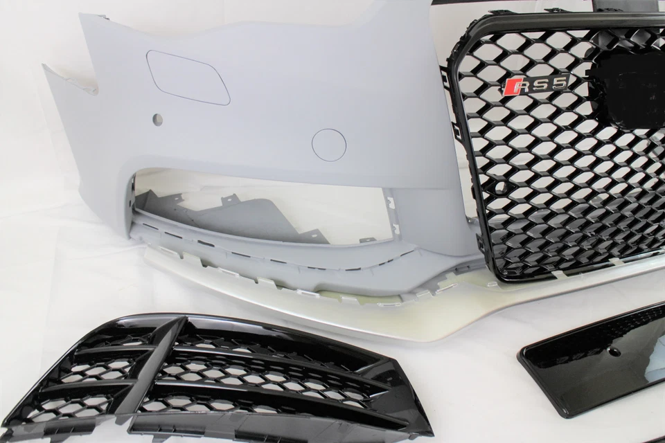  RS5 style front bumper grille  conversion set kit  2013- 2017 AUD A5 S5 B8.5 Foto 2 de 4