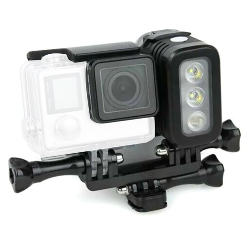 30M Waterproof Diving LED Light Flash Lamp For GoPro Hero 10/9/8/7/6/5 Sport Cam - Picture 3 of 14