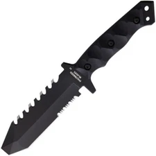 Halfbreed Blades Emergency Fixed Knife 5.13" K110 D2 Tool Steel Blade G10 Handle