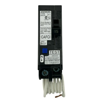 CHIPPED Siemens QA115AFCCSA 1 P 15A 120V Combination CAFCI AFCI Circuit Breaker