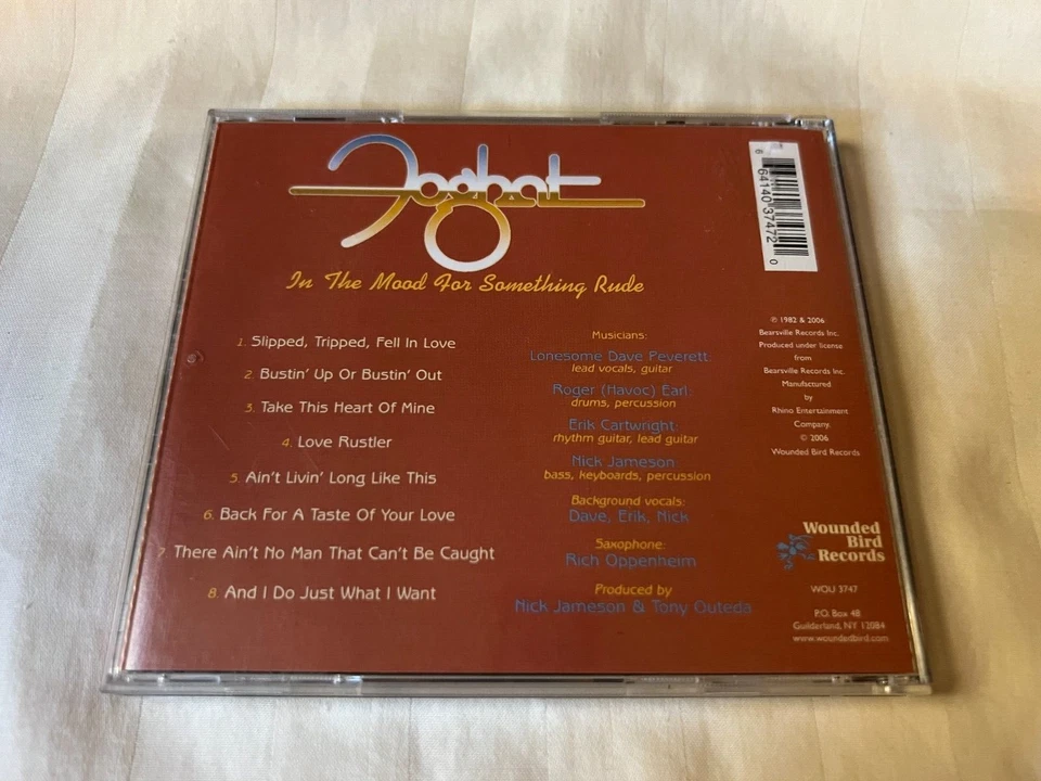 Foghat - In The Mood For Something Rude CD 2006 Wounded Bird 70s Rock OOP RARE Foto 2 de 3