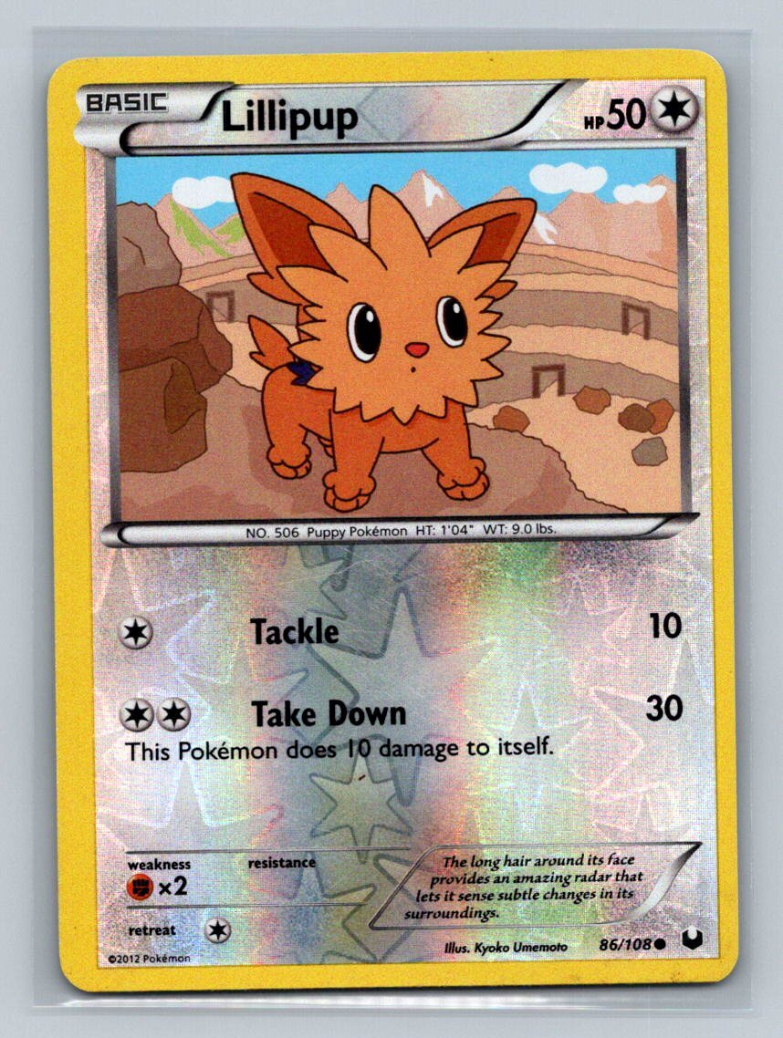 Lillipup Dark Explorers 86/108 Near Mint NM Reverse Holo