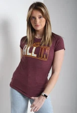 Vintage Adias Clevelands Cavaliers T-Shirt Maroon - Size Medium M (C58)