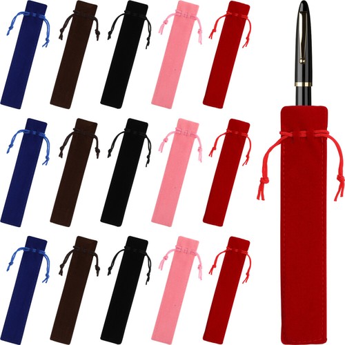 20 Pcs Drawstring Pouch Pen Bags Protective Fleece Student Pencil Storage