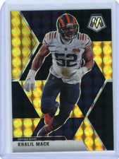 2020 Mosaic Choice Football Black Gold #40 Khalil Mack #3/8