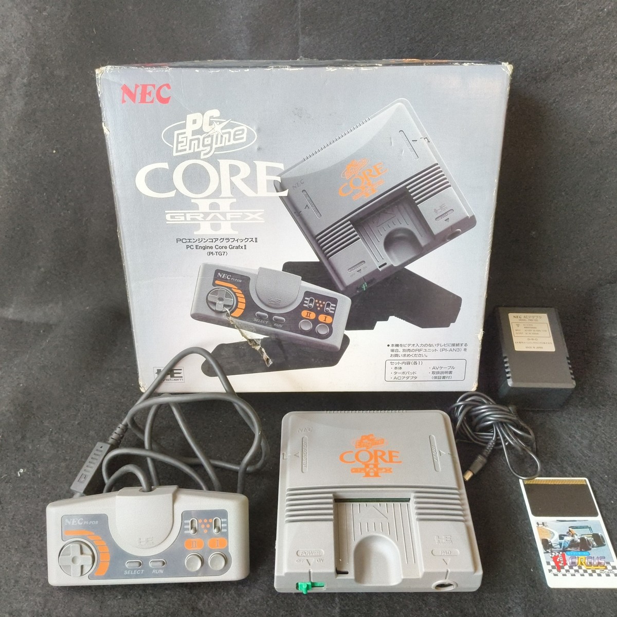 NEC PCEngine CORE GRAFXⅡ PI-TG7 本体 NEC PC Engine Coregrafx2 Console PI-TG7 TurboGrafx16, Pad