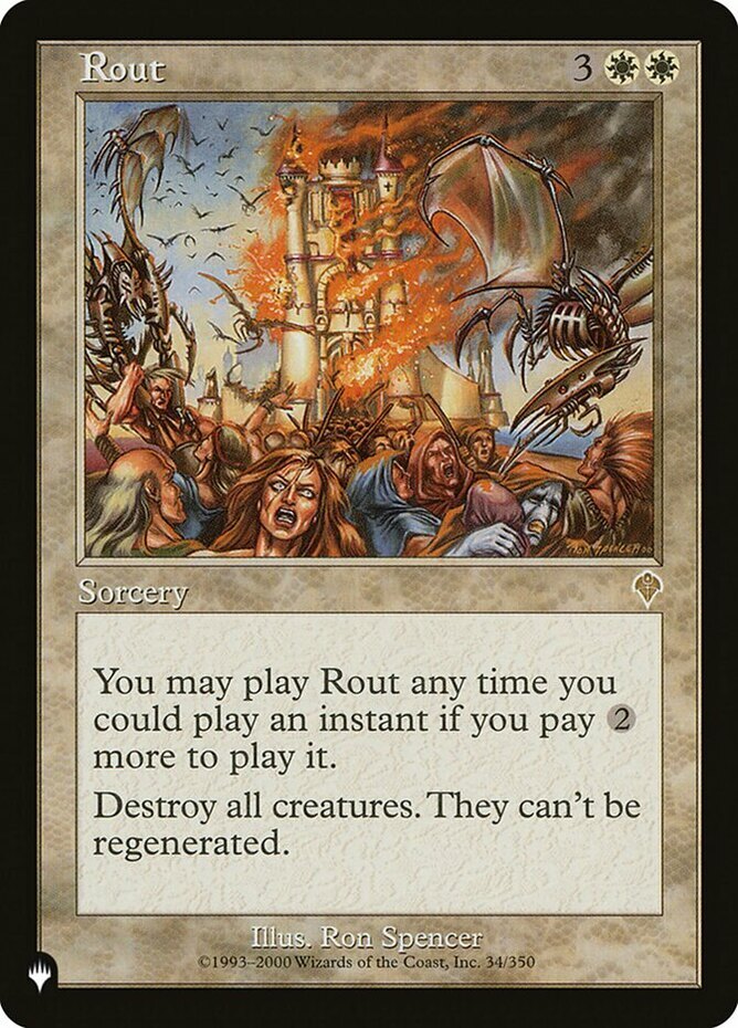 Near Mint x 4 Rout (INV) - The List Mystery Booster / The List