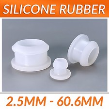 Snap-On Hole Plug Round Silicone Rubber Blanking Seal Bung Pipe Tube (2.5-60mm)
