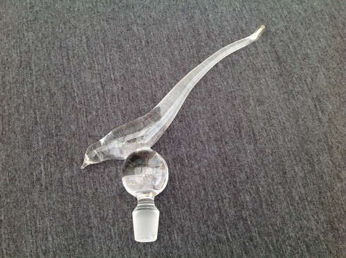 Large Glass Bird Perfume Bottle Stopper - Picture 13 of 13