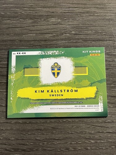 2021-22 Panini Donruss Soccer Kit Kings Patch #KK-KK Kim Kallstrom - Picture 2 of 2