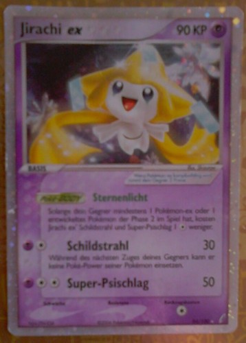 Jirachi ex 94/100 EX Crystal Guardians Pokemon Holo DEUTSCH BESPIELT selten 2006 - Bild 3 von 5