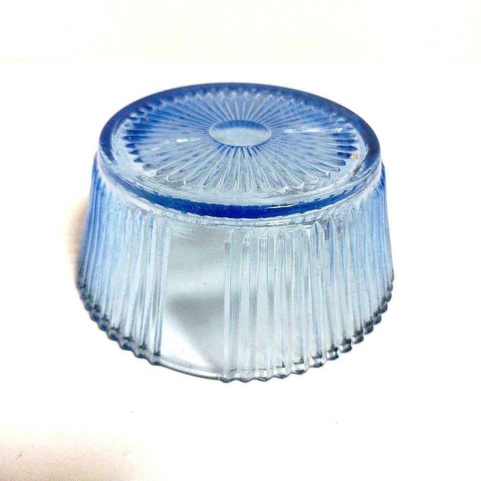 Uranium glass glass bowl antique collection D 17 cm made in Japan Used