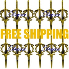 Stag Head Kilt Pin Antique Finish Scottish Accessory Sporran Fly Plaid 12 PCS