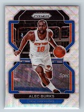 2021-22 Panini Prizm #65 Alec Burks Silver Wave New York Knicks