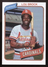1980 Custom made  Fantasy Card Lou Brock #1