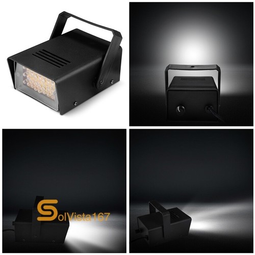 110V Mini DJ Strobe Light 3W Flash Light 24LED Bulb Stage Party Light Club Disco - Picture 12 of 12