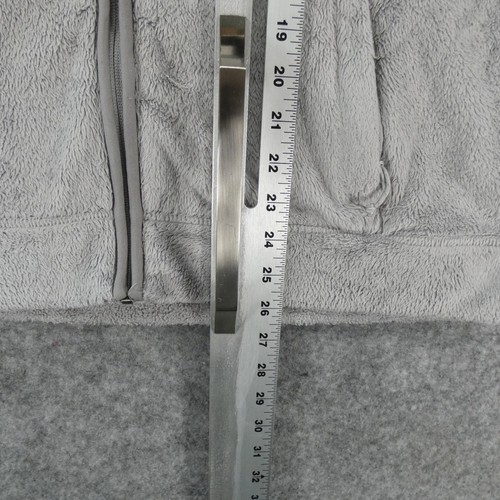 Free Country Jacket Womens Extra Large Gray Fleece Full Zip w Pockets - Picture 12 of 13