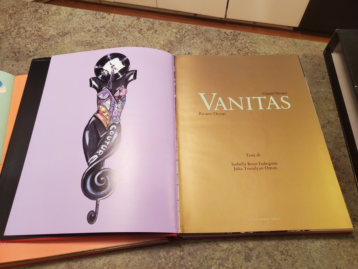 RARE 1990s VERSACE Vanitas HB Coffee Table Book Set Italian