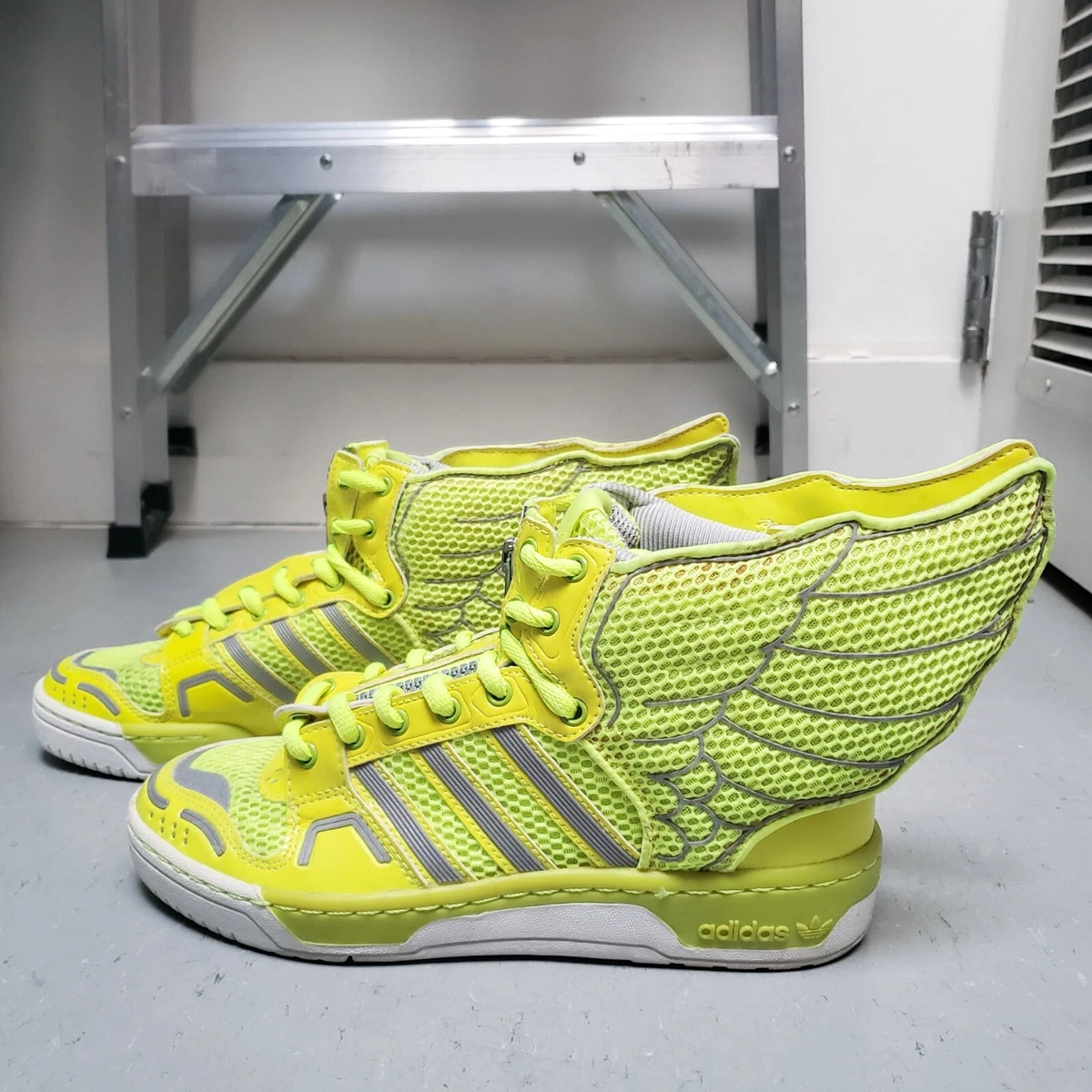 efectivo salud Naufragio ADIDAS JEREMY SCOTT Neon Wings Sneakers Designer Sz 6 RARE | eBay