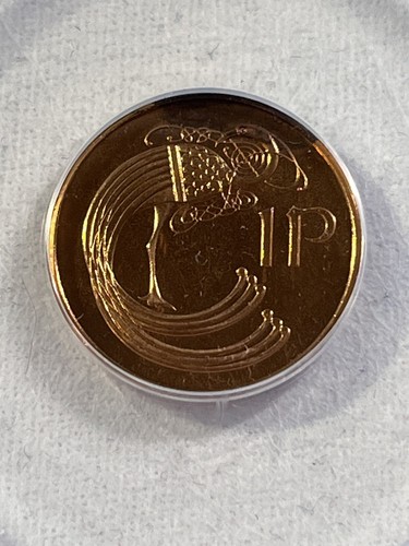 1971 Ireland 1 Penny Proof Graded PR 65 RD by ANACS - Picture 4 of 5