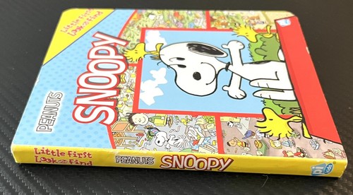 2018 Little First Look and Find Peanuts Snoopy Mini Hardcover Board Book Pi Kids - Picture 3 of 5