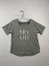 Danskin Women’s Size Large Boxy Fit Short Sleeve V- Neck Tee Shirt