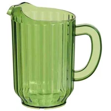 Choice 60 oz. Bamboo Green SAN Plastic Beverage Pitcher