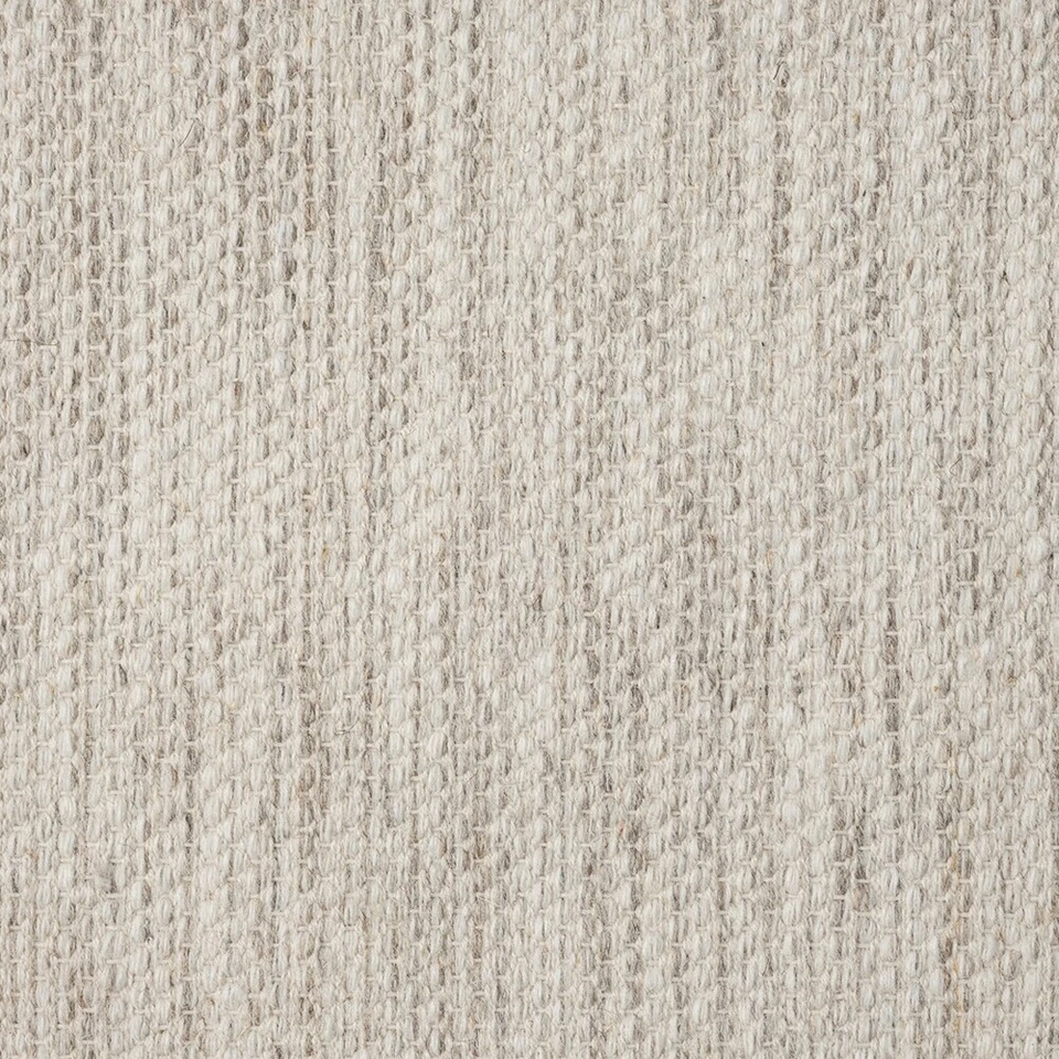 Tapis moderne en laine uni tissé à la main, crème-beige - Photo 2/3