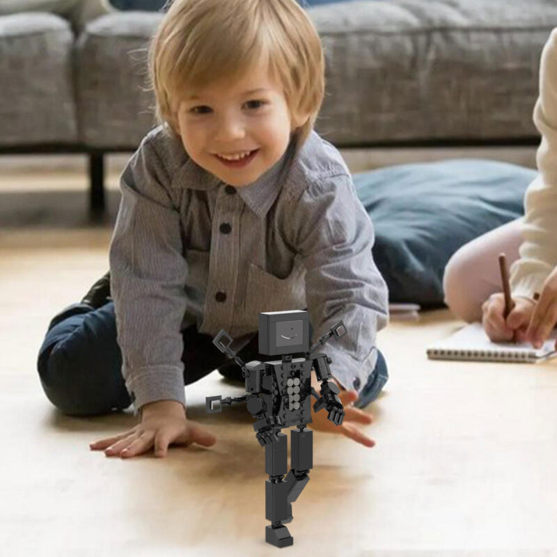 Skibid Toilette Mann Bauspielzeug - Kreatives Baustein Set Für Kinder