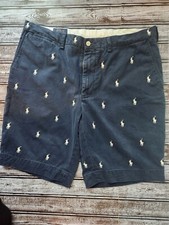 Polo Ralph Lauren Mens Embroidered Polo Man Navy Shorts Size 36