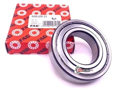 FAG 6309 ZZ C3 Deep Groove Ball Bearing, Metal Shielded 45x85x19 mm