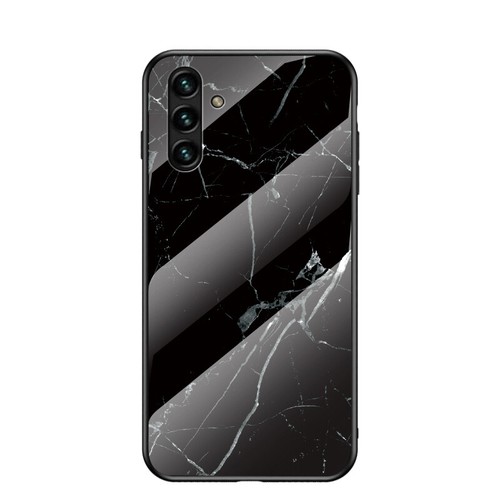 F Samsung Galaxy A71 A51 A22 A32 Marble Tempered Glass Rubber Hard Case Cover - Picture 13 of 18
