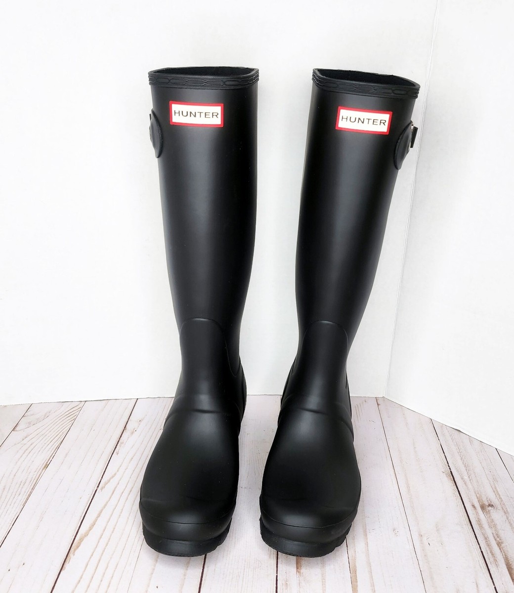 【AAKE】BUCKLE LONG RAIN BOOTS Women's River Tall Rain Boots - A New Day™ Black 7