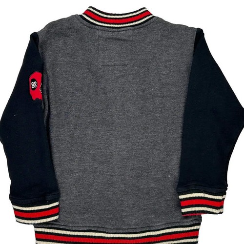 Age 4 Years Lee Graphic Varsity Jacket - XS Grey Cotton Blend - Picture 8 of 8