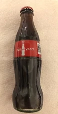 Coca-Cola 125 Years Of Sharing Happiness -Full Bottle-2012. 8 Fl Oz
