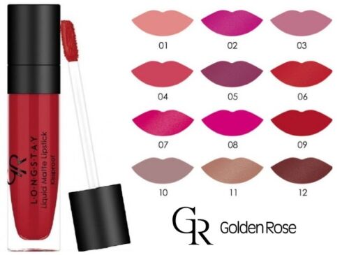 Beroep Doorzichtig Centimeter Golden Rose Longstay Liquid Lipstick RICH Matte Pigment | eBay