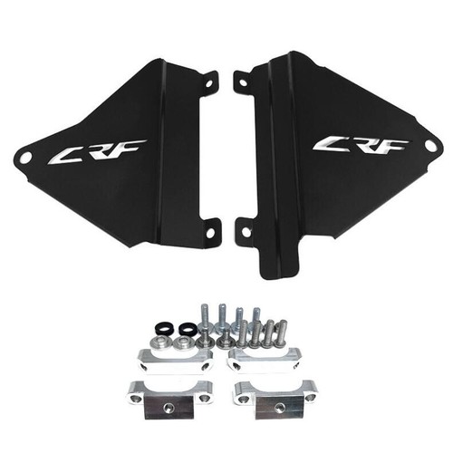 Black Works Connection Radiator Braces For HONDA CRF450L CRF450RL/450X 2019-2024 - Picture 9 of 22