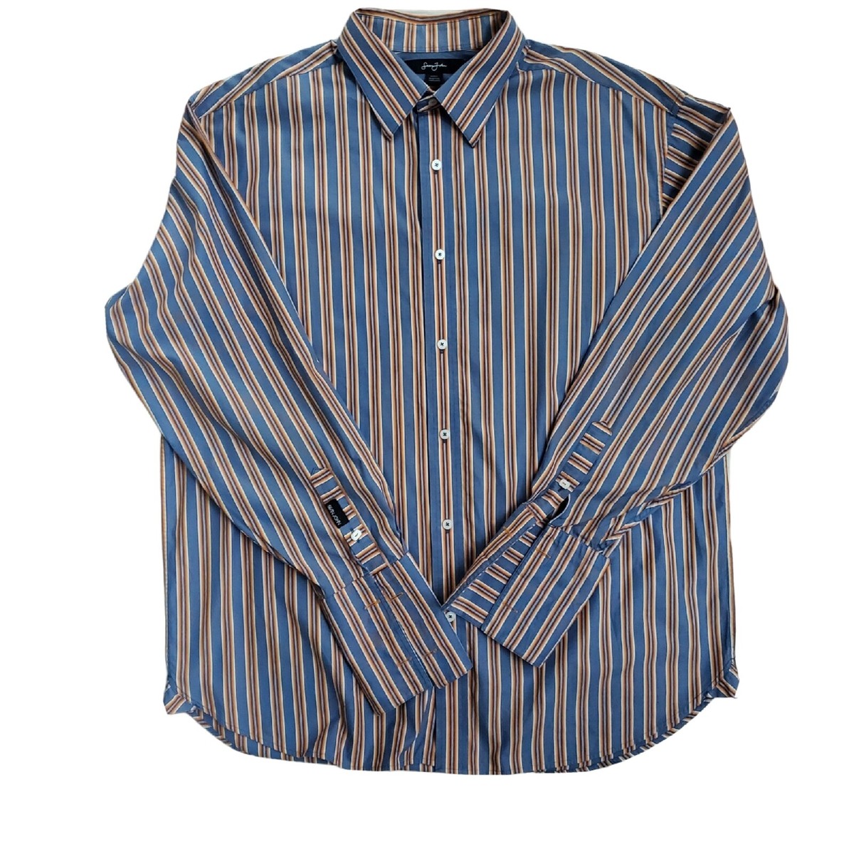 sean john dress shirts french cuff Non-Iron Cotton Twill Spread Collar French Cuff Dress Shirt