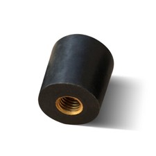 Upright Bass End Pin Screw 10mm on End Pin Tip Rubber Rounded bottom