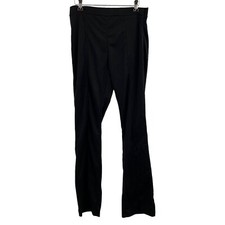 ASOS DESIGN Black High Waisted Ponte Skinny Trouser Split Front Size 8 New