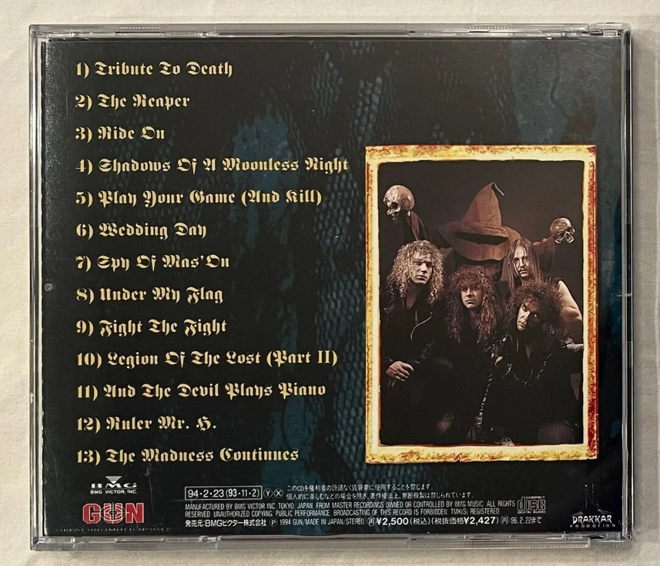 Grave Digger - The Reaper / Japan CD w/OBI (Autographed by Chris Boltendahl) Foto 2 de 4