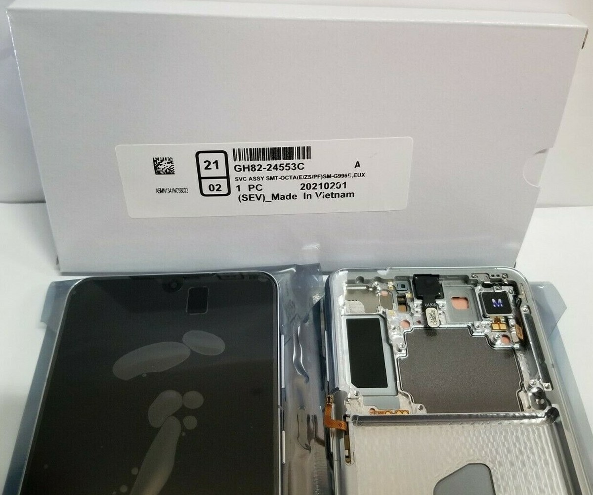 Samsung Galaxy S21 シルバー 本体と付属品 Samsung galaxy S21 Plus 5G Silver LCD Touch Screen Digitizer Frame