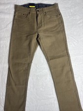 Jachs Men's 5 Pocket Pant Straight Fit Stretch Flex Tan Size 32 x 30